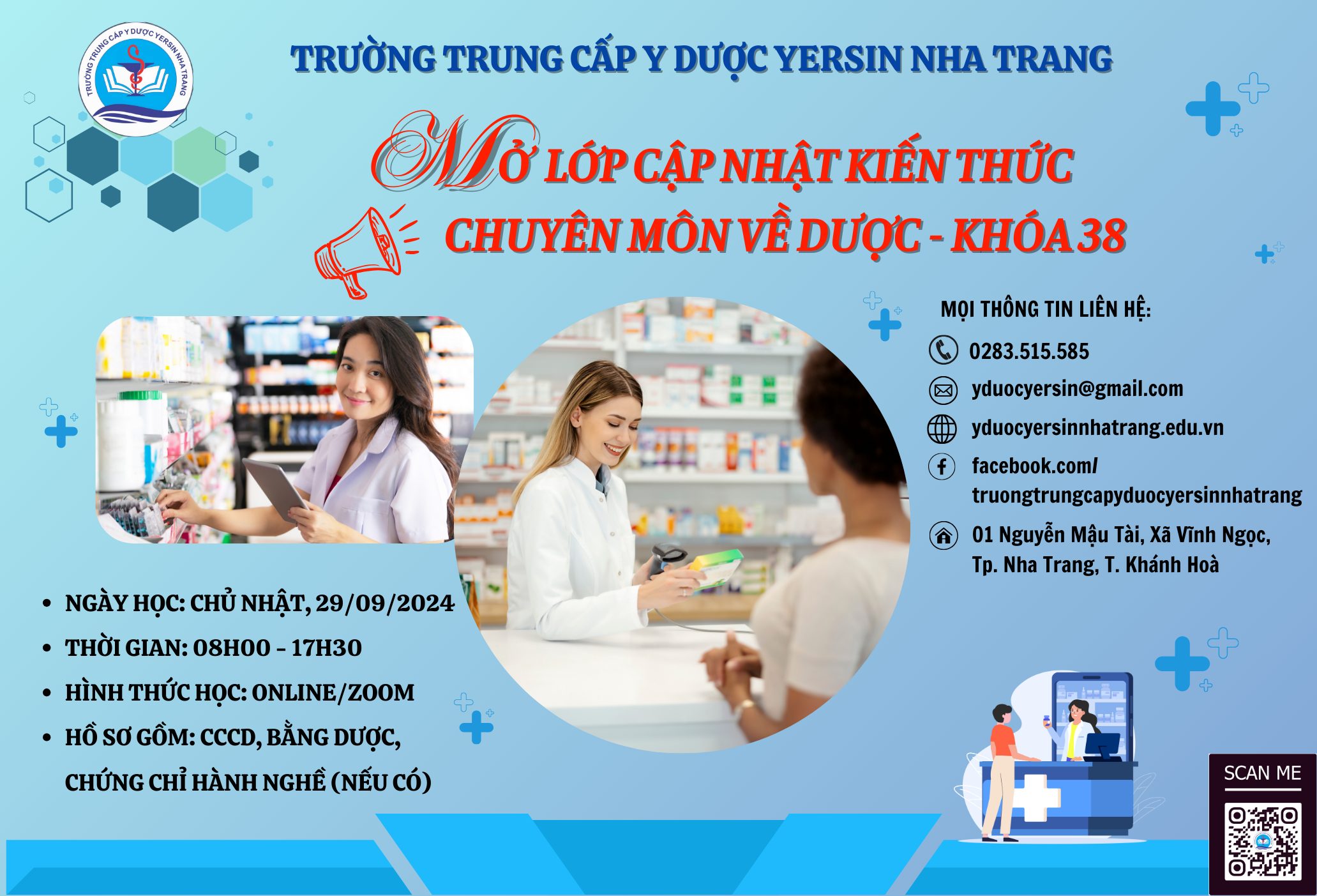 CẬP NHẬT KIẾN THỨC CHUYÊN MÔN VỀ DƯỢC KHÓA 38