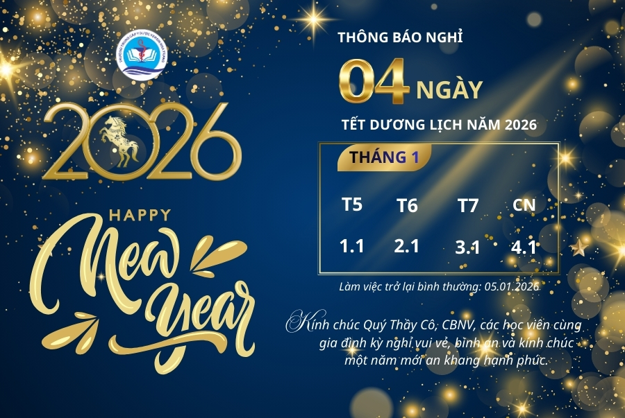 THÔNG BÁO LỊCH NGHỈ TẾT DƯƠNG LỊCH 2026